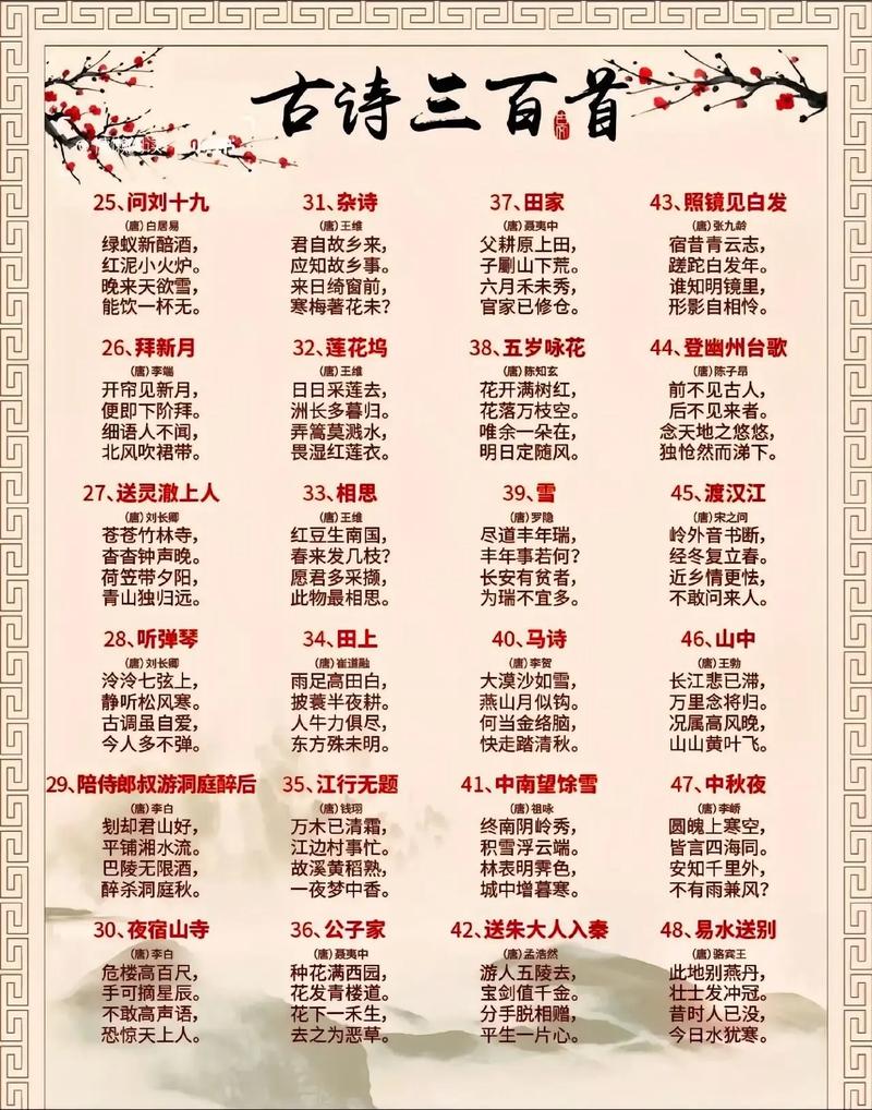 唐诗三百首全集免费下载|经典古诗文电子版高清PDF